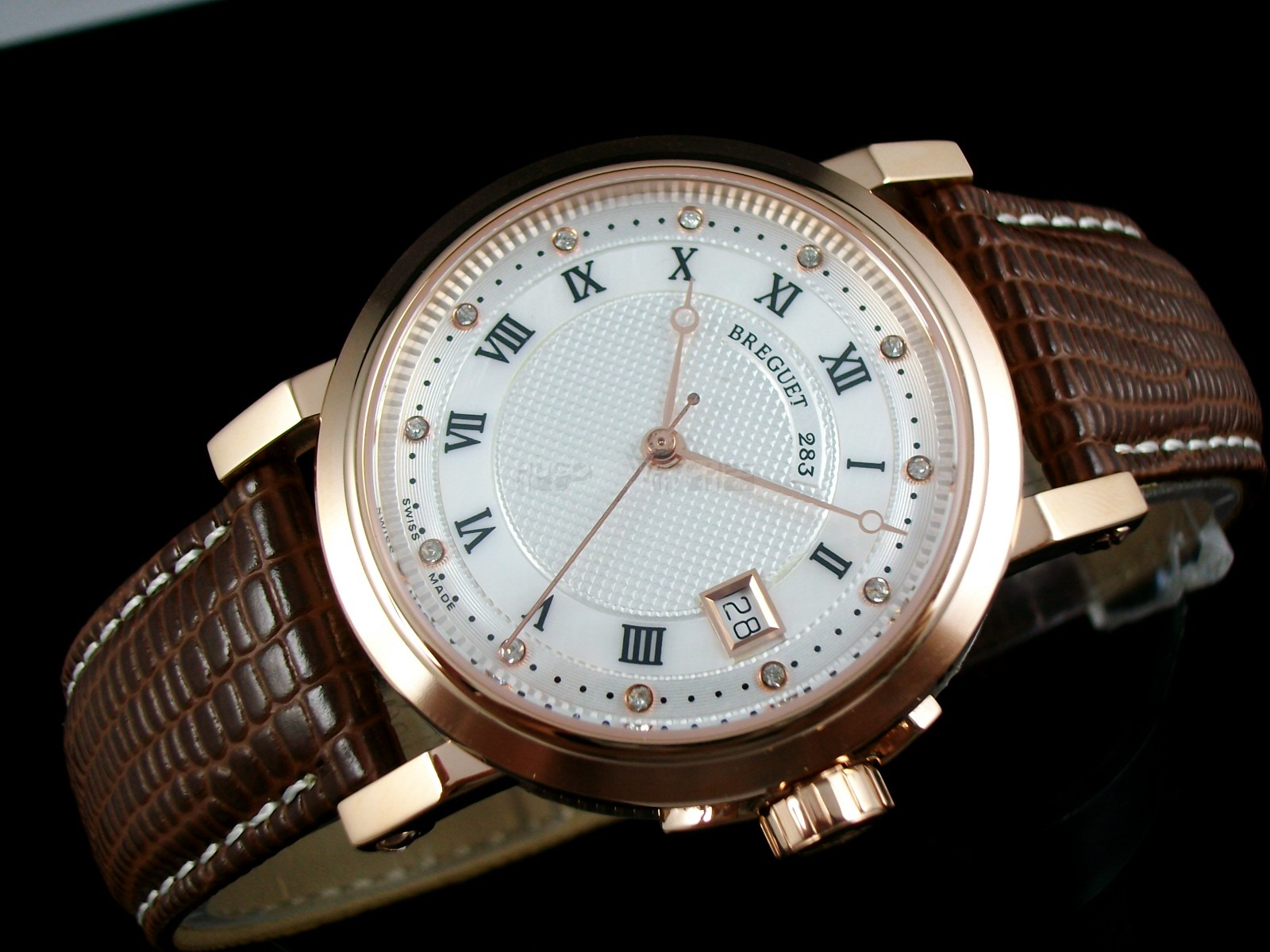 Breguet Classique Swiss 2824 Automatic White Dial  Rose Gold