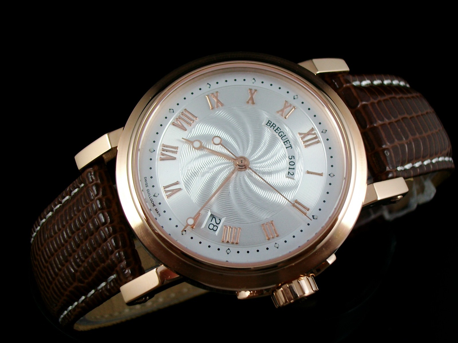 Breguet Classique Swiss 2824 Automatic White Dial Rose Gold