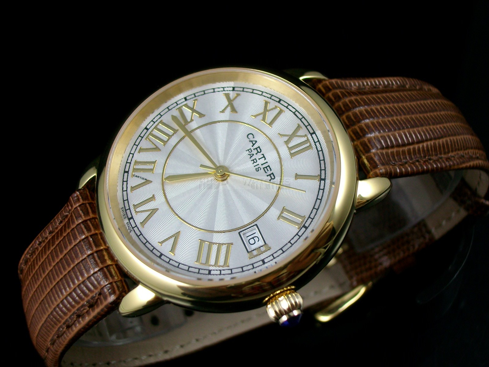 Cartier Ronde Solo Swiss 2824 Automatic White Dial Roman Numeral Markers Rose Gold