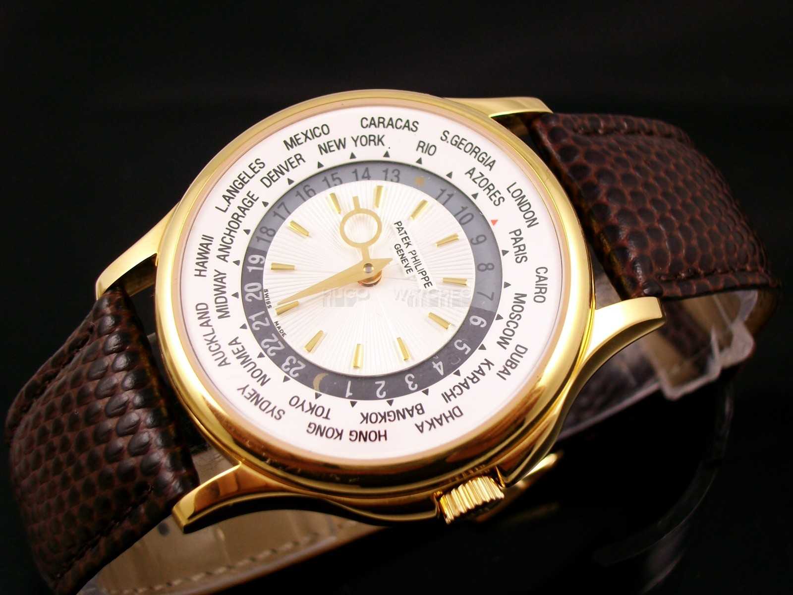 Patek Philippe Calatrava Swiss 2824 Automatic White Dial Gold