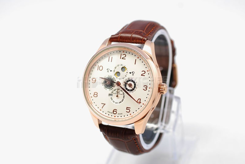 Big Pilot's IWC Swiss Replica 46mm Perpetual Calendar Edition Brown Leather Band20884