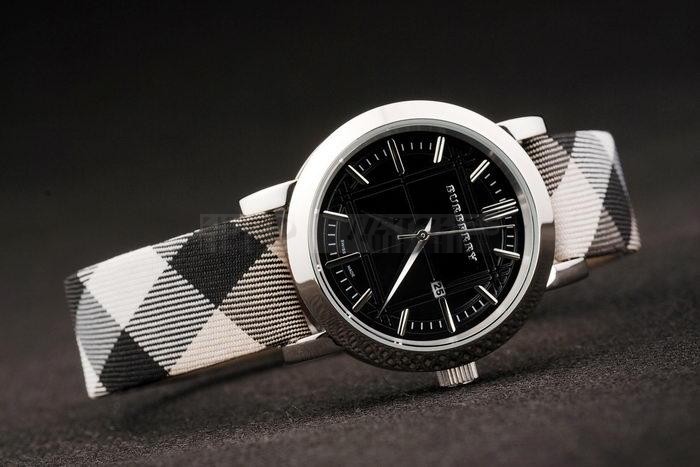 Replica  Replica Burberry Round 3-Hand Date Watch-bb4