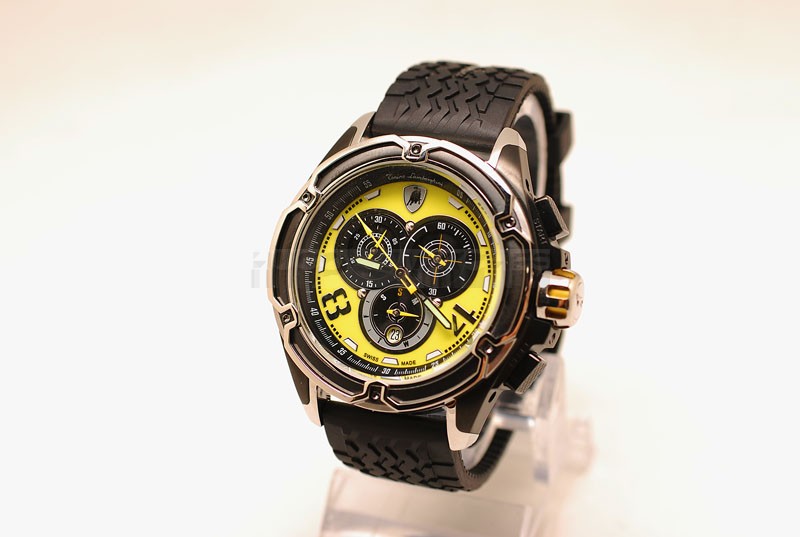 Lamborghini 46mm Replica Swiss Carbon Finish Watch21019