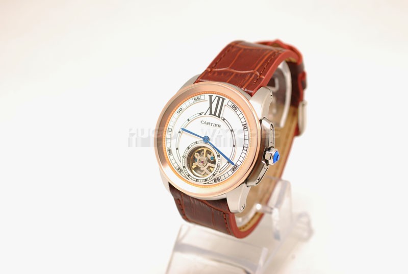 Cartier 46mm Replica Calibre De See Through Watch20214