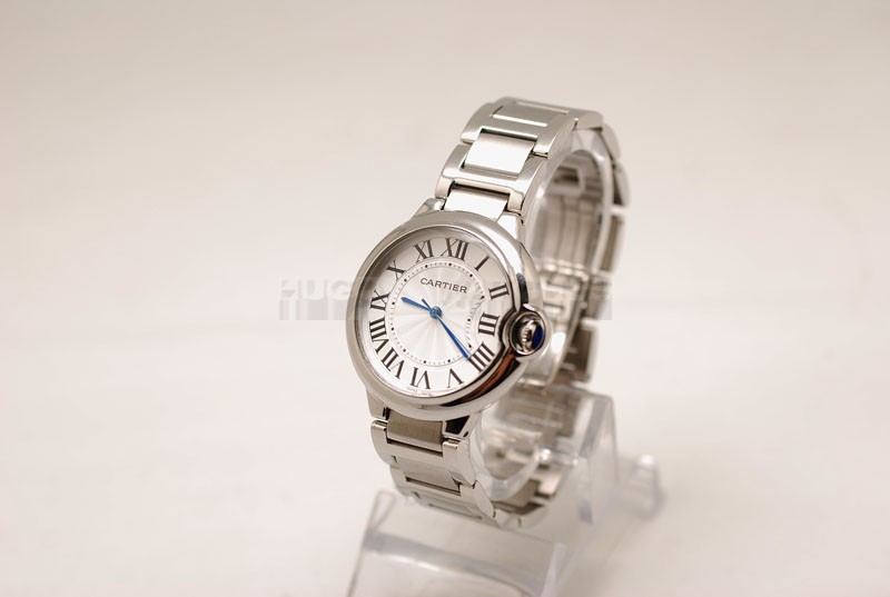 Cartier Ballon Bleu 36MM Swiss Automatic Women Watch Steel M06