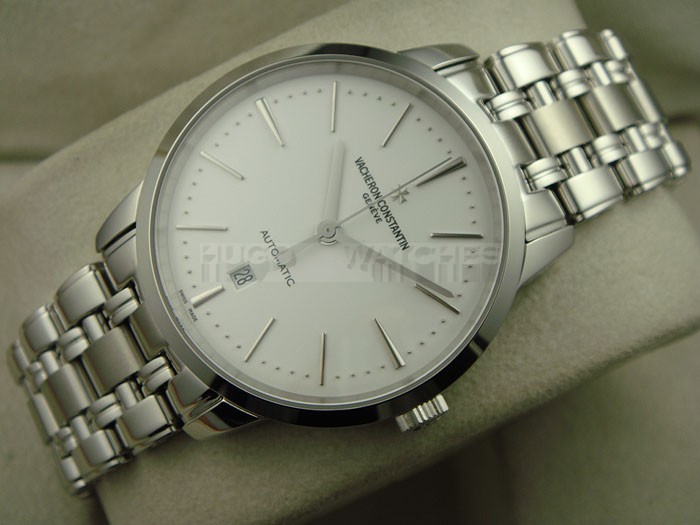 Vacheron Constantin Patrimony Automatic White Dial Stainless Steel Strap