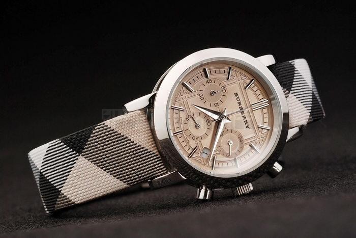 Replica  Replica Burberry Round Chrono Watch-bb5