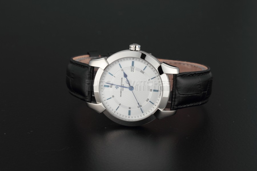 Vacheron Constantin Patrimony Swiss 2824 Automatic White Dial Blue Stick Markers