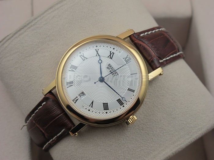 Breguet Classique 18K Gold Swiss 2824 Automatic White Dial