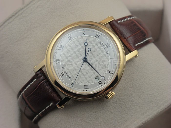 Breguet Classique 18K Gold Swiss 2824 Automatic White Dial