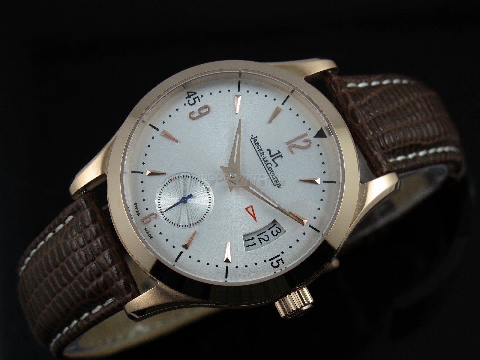 Jaeger LeCoultre Swiss 2824 Automatic White Dial Rose Gold