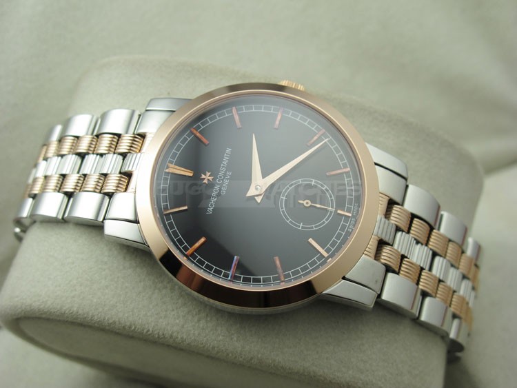 Vacheron Constantin Patrimony Stick Marker Swiss 2824 Automatic Rose Gold-Black