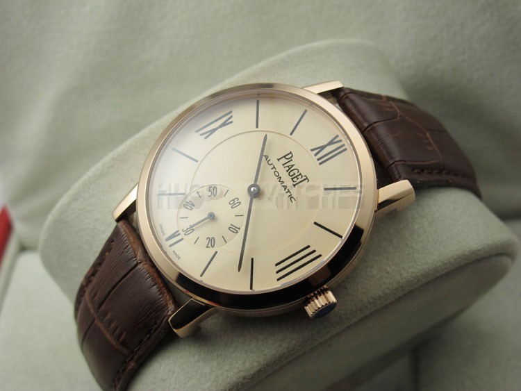 Piaget Altiplano Swiss 2824 Automatic Rose Gold Light Yellow Dial