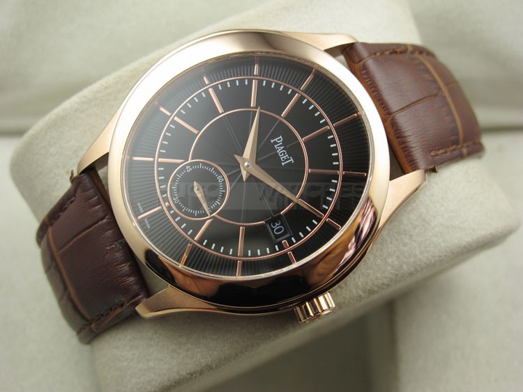 Piaget Altiplano Swiss 2824 Automatic Rose Gold-Black Dial