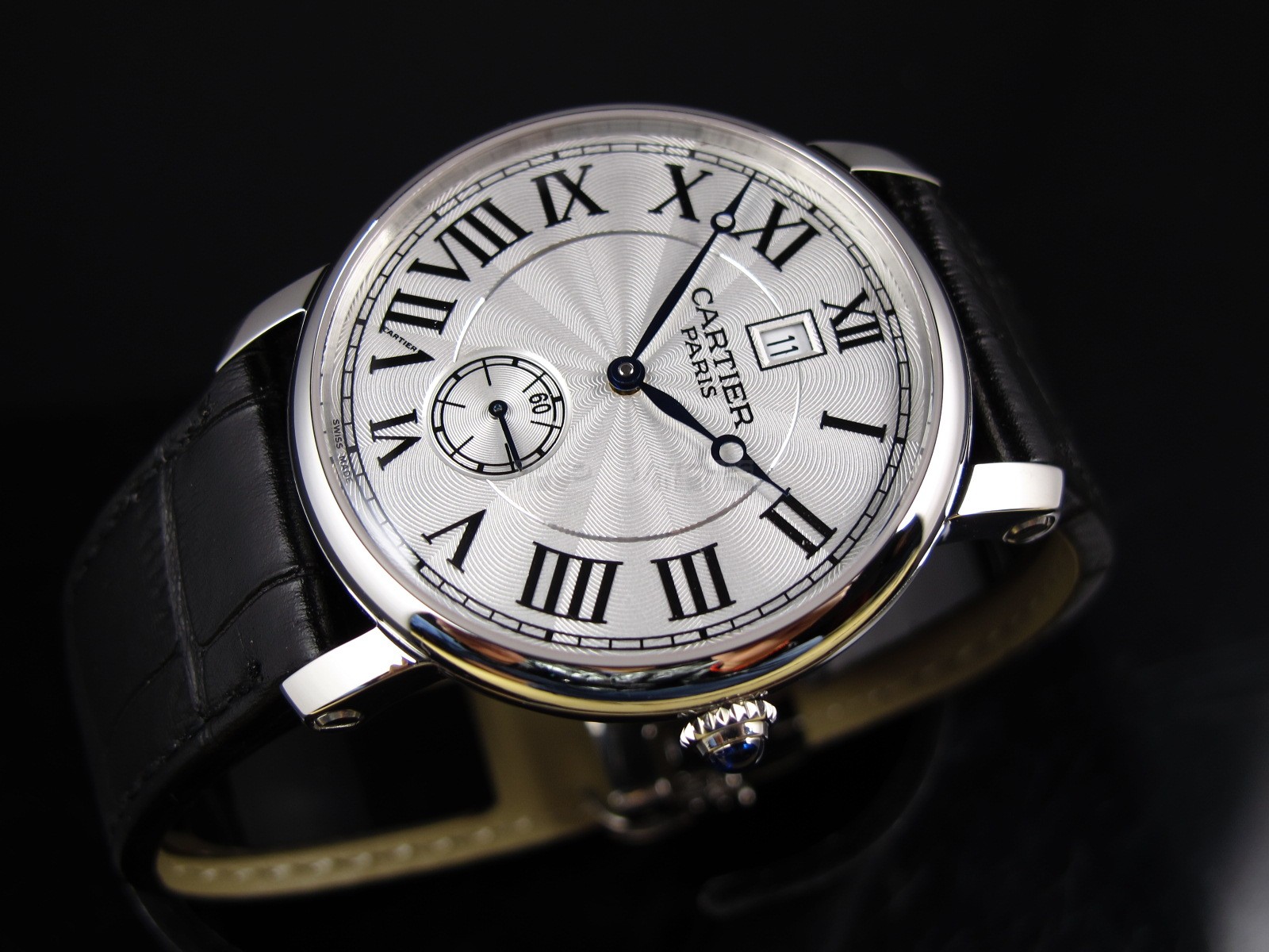 Cartier Ronde Solo Swiss 2824 Automatic White Dial Roman Numeral Markers