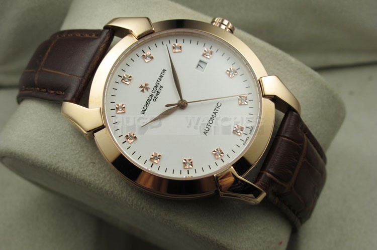 Vacheron Constantin Malte Diamond Marker Swiss 2824 Automatic Rose Gold