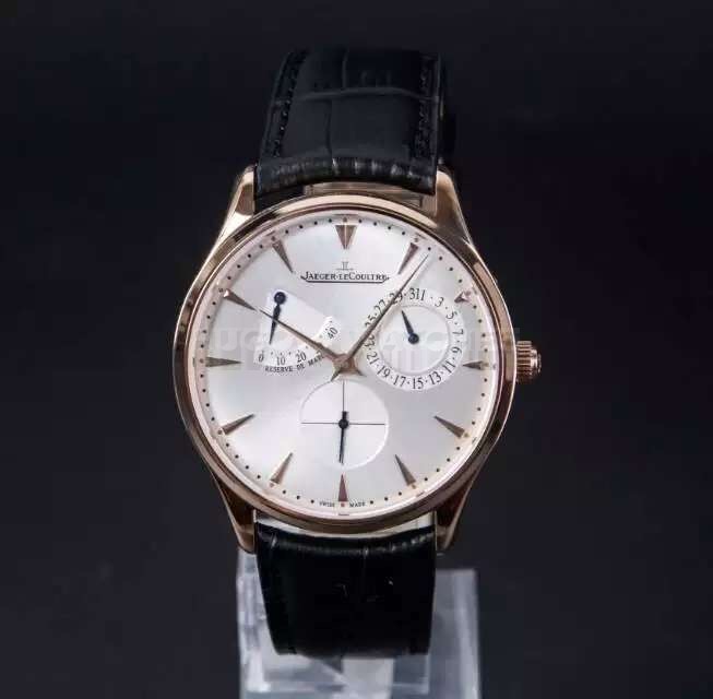 Jaeger LeCoultre MasterControl White Dial Swiss Automatic Leather Strap