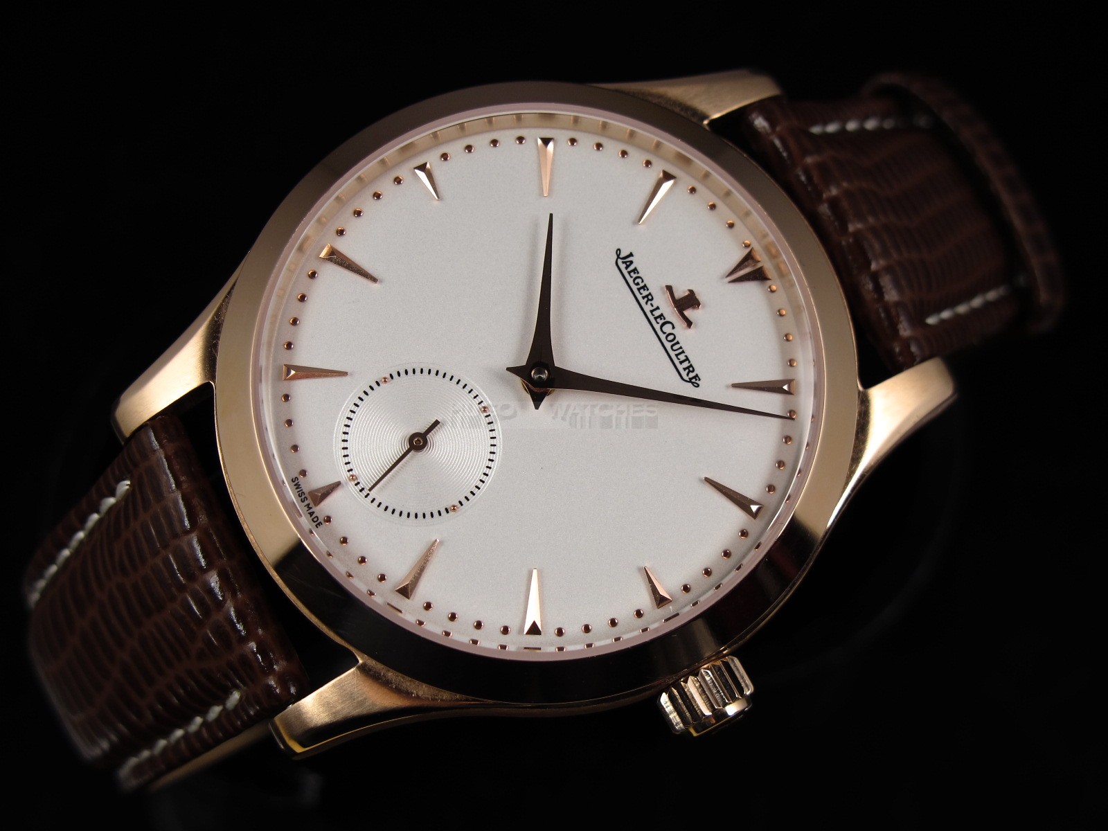 Jaeger LeCoultre Swiss 2824 Automatic White Dial Rose Gold