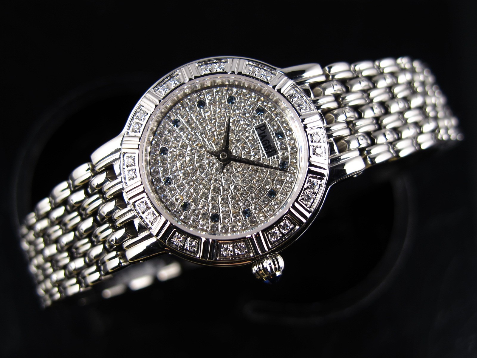 Piaget Dancer Swiss 2824 Quartz Silver Dial Diamond Markers   