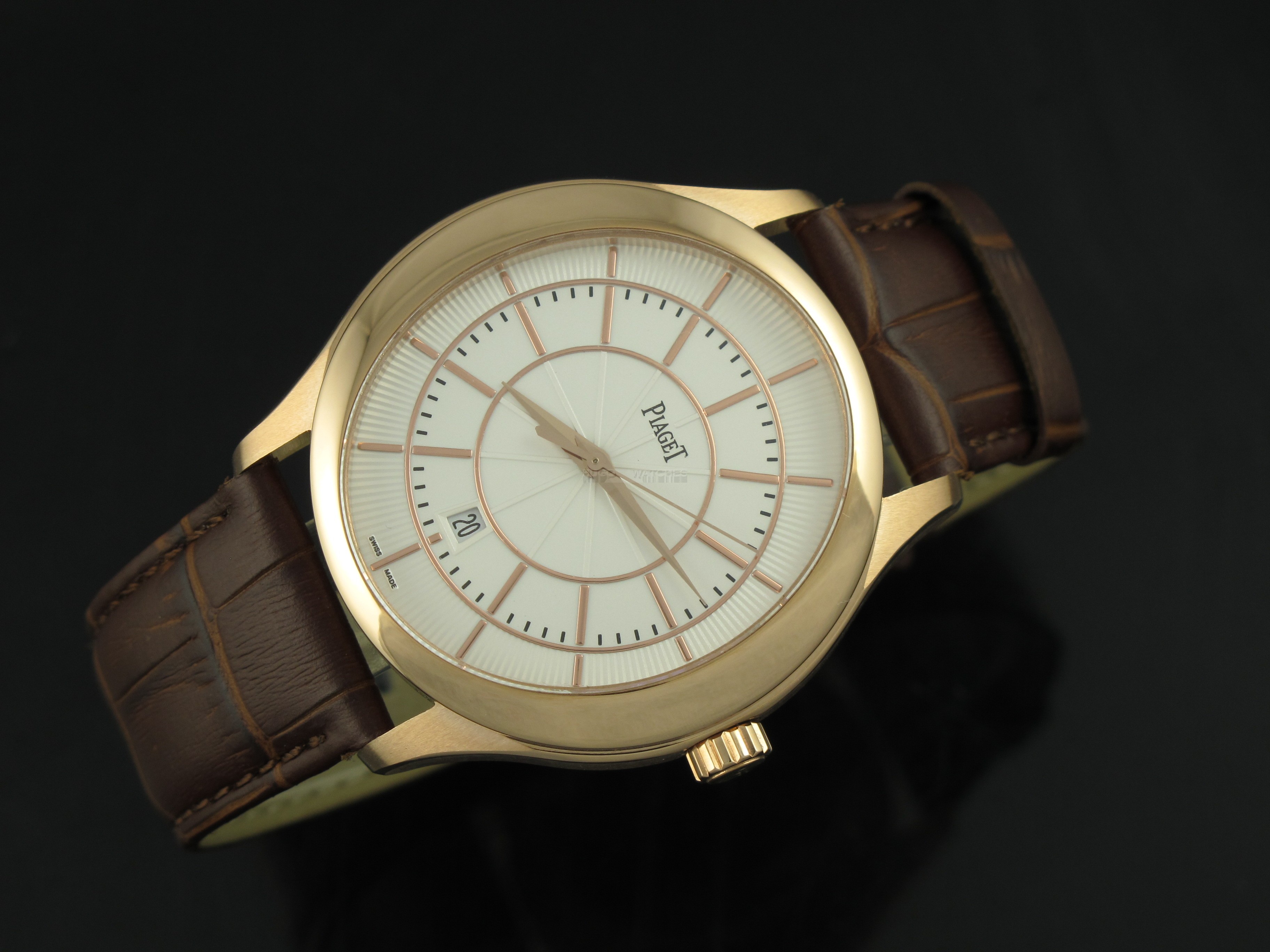 Piaget Antiplano Swiss 2824 Automatic White Dial Rose Gold