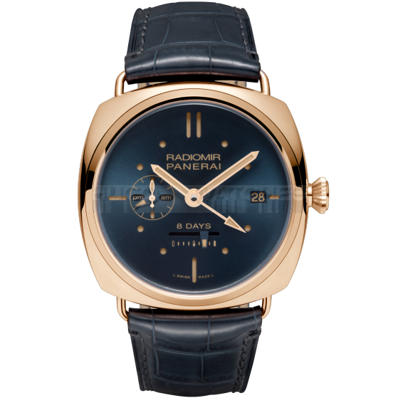 Panerai Radiomir Swiss Automatic Watch-GMT Oro Rosso-45mm 8 Days Power reserve PAM00538