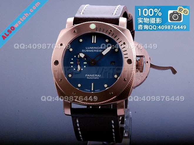 Panerai PAM 00382 Submersible Mens Automatic Stainless Steel Blue Swiss 7750