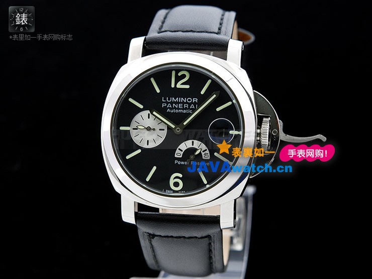 Panerai PAM 00125 Luminor Power Reserve Automatic Stainless Steel Black Swiss 7750