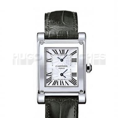 Cartier TANK W1534351 Mens Automatic Grey Swiss ETA 2824