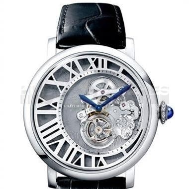 Cartier Rotonde W1556214 Mens Automatic Grey Swiss ETA 2824