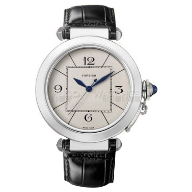  Cartier Pasha W3107255 Mens Automatic Grey Swiss ETA 2824