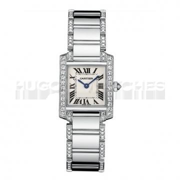 Cartier TANK WE1002SF Ladies Quartz Silver Swiss ETA Quartz
