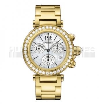 Cartier Pasha WJ130007 Ladies Quartz White MOP Swiss ETA Quartz 