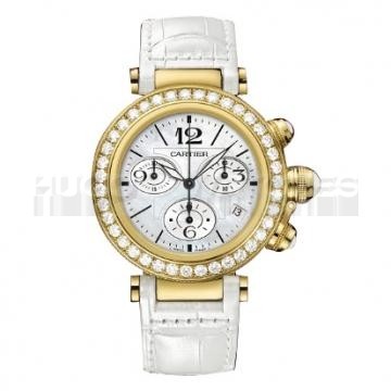 Cartier Pasha WJ130009 Ladies Quartz White MOP Swiss ETA Quartz 