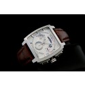 Tag Heuer Monaco Swiss 7750 Mens Quartz  White Dial