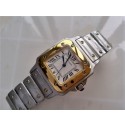  Cartier Santos W20011C4 Mens Quartz White Swiss ETA Quartz