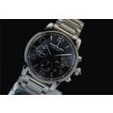 Montblanc Swiss7750 Mens Automatic Black Dial Numeral Markers Steel Strap