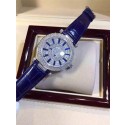 Franck Muller Swiss eta2824 Automatic Watch-Full Diamonds Dial Stick Hour Markers-Leather Bracelet