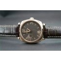 Panerai Radiomir Swiss Automatic Watch Gold Bezel-Leather Bracelet PAM00531