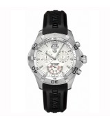 Tag Heuer CAF101B.FT8011 Aquaracer Mens Automatic White Swiss ETA 7750