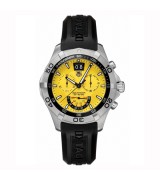 Tag Heuer CAF101D.FT8011 Aquaracer Mens Automatic Yellow Swiss ETA 7750