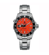 Tag Heuer WAJ1113.BA0870 Aquaracer Mens Automatic Orange Swiss ETA 7750