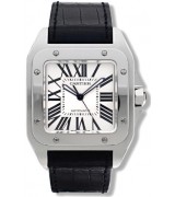 Cartier Santos W20073X8 Mens Automatic White Swiss ETA 2824