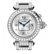 Cartier Pasha HPI00333 Ladies Automatic Silver White Swiss ETA 2824