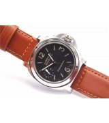 Panerai PAM 00111 Luminor Marina Mens Automatic Watch Brown Leather Strap