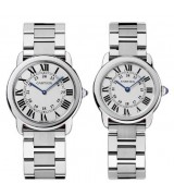 Cartier Ronde Louis W6701005、W6701004  Lovers Quartz White Swiss ETA Quartz 