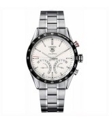 Tag Heuer CV7A13.BA0795 Carrera Mens Automatic White Swiss ETA 7750