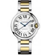 Cartier Ballon Bleu 36MM Swiss Automatic Women Watch Gold Midlink M22