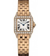 Cartier Santos WF9008Z8 Ladies Quartz Silver Swiss ETA Quartz 