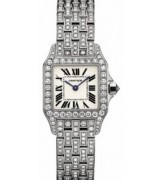 Cartier Santos WF9003YA Ladies Quartz Silver Swiss ETA Quartz 