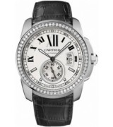  Cartier Callibre De Cartie WF100003 Mens Automatic Silver White Swiss ETA 2824